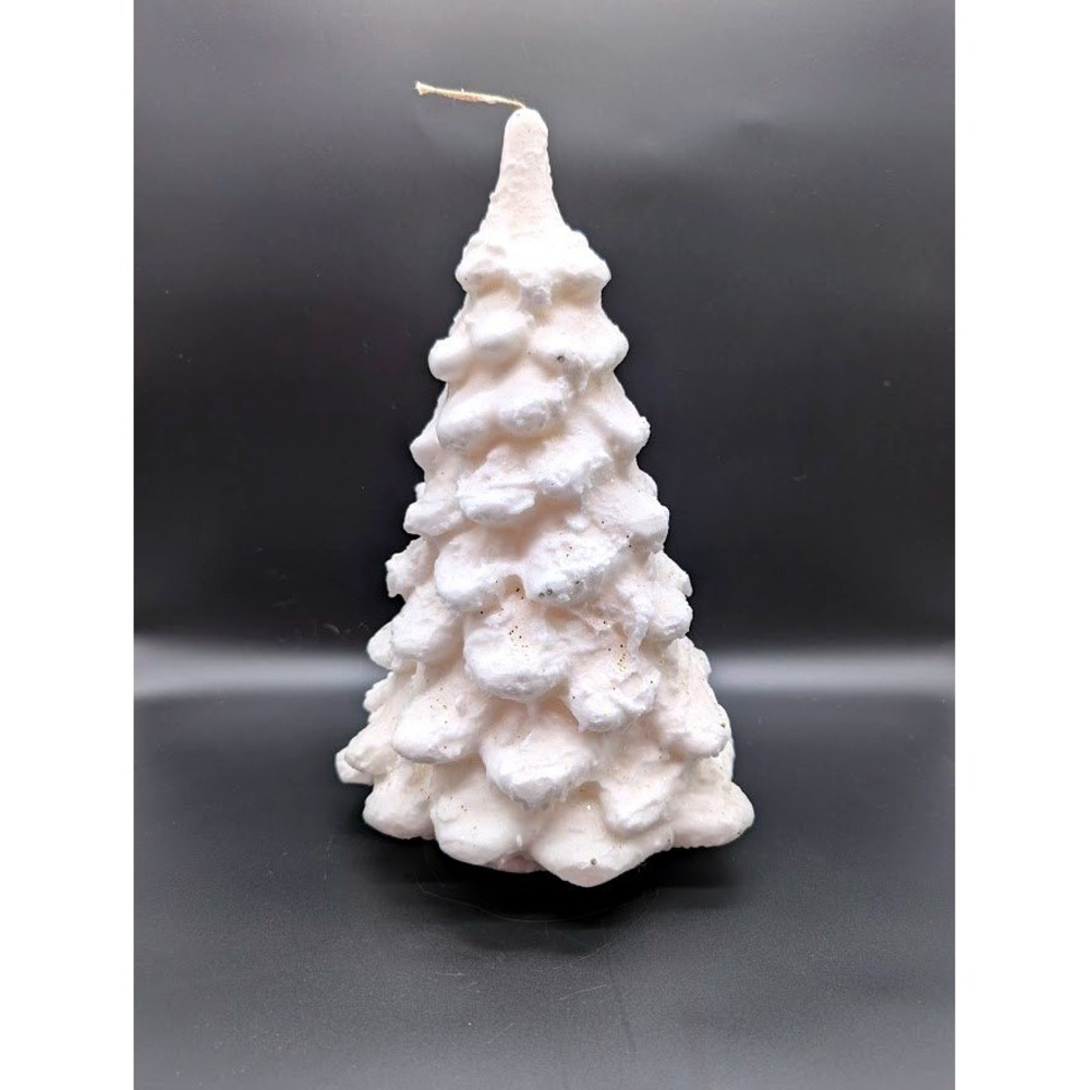 Vintage Colonial candle Cape Cod 13" Christmas Tress Partylite Large Glitter NOS